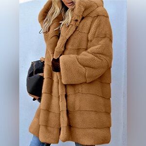 Women's Tan Teddy Jacket